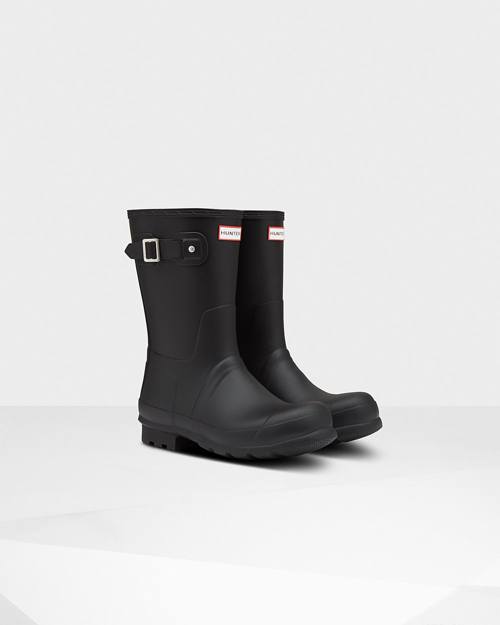 Men Hunter Original Insulated | Short Rain Boots Black | NZ-50627-DPCE